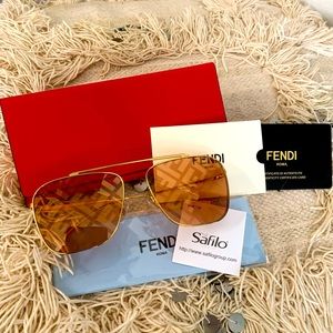 Fendi Logo Lens Sunglasses Authentic